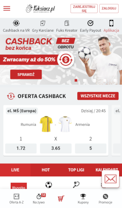 Fuksiarz betting app